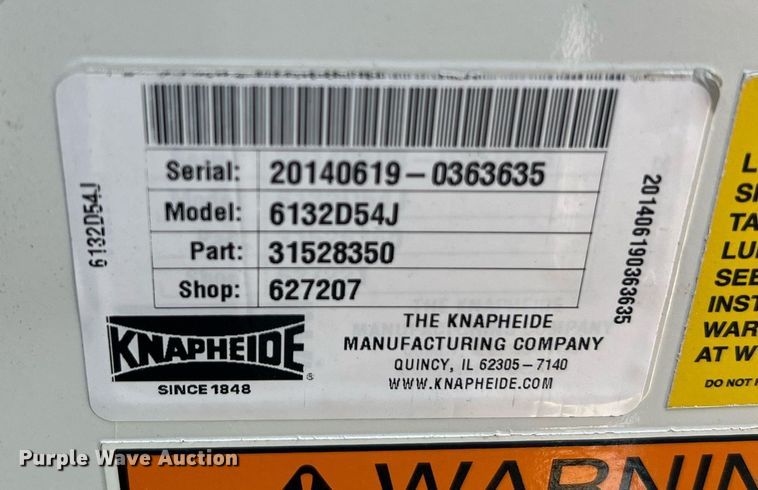 image for item NA9021 Knapheide 6132D54J  utility/service bed