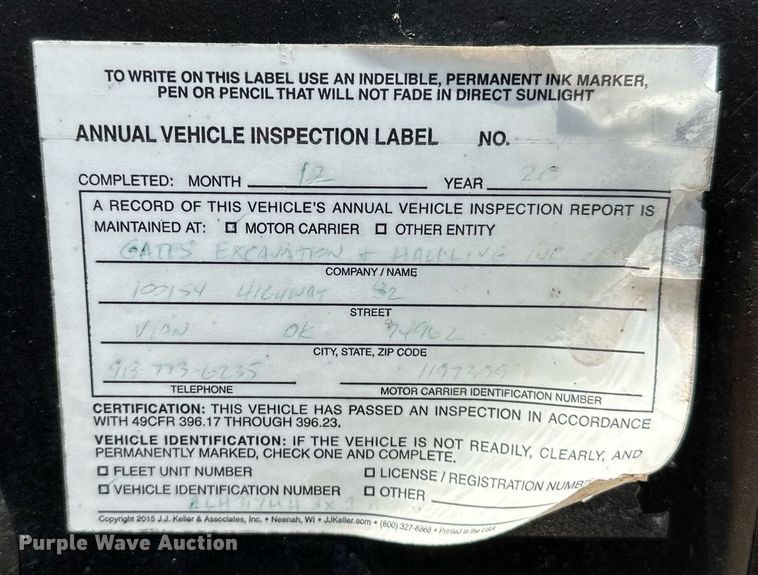 image for item OC9077 1999 Landoll 317C  tilt deck equipment trailer