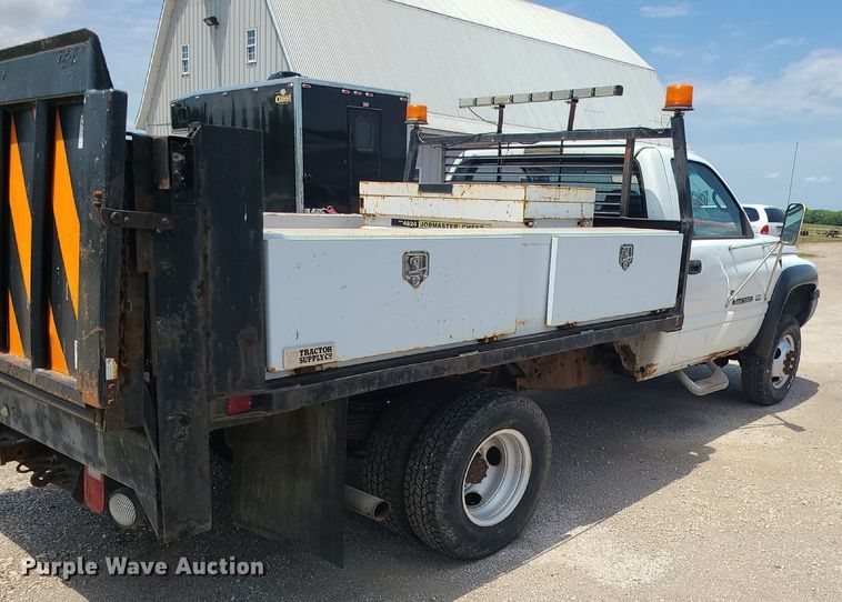 image for item DC6029 1999 Dodge Ram 3500  flatbed pickup truck