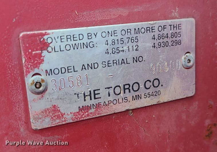 image for item DC6031 Toro Groundsmaster 580-D  lawn mower