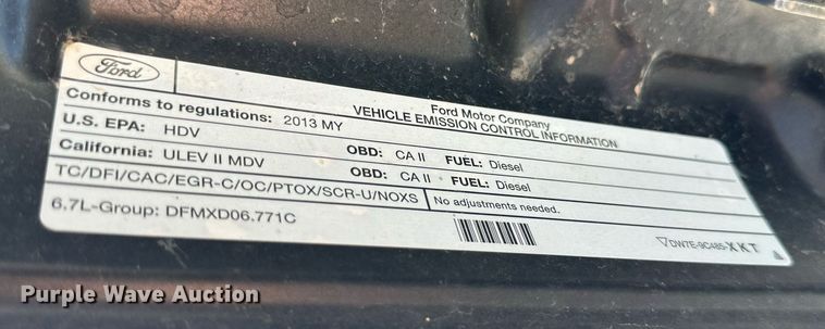 image for item DH8578 2013 Ford  F350 Super Duty  Crew Cab pickup truck