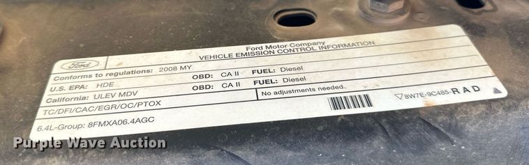 image for item DH8580 2008 Ford F350 Super Duty  Crew Cab pickup truck