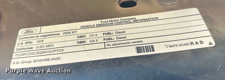 image for item DH8583 2008 Ford F350 Super Duty  Crew Cab pickup truck