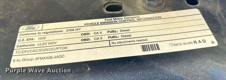 image for item DH8586 2008 Ford  F350 Super Duty  Crew Cab pickup truck