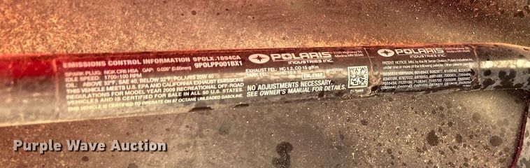 image for item DI7906 2009 Polaris Ranger RZR  utility vehicle