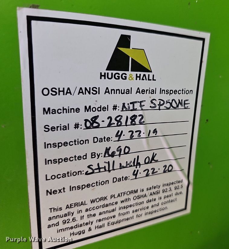 image for item DN8575 Nifty Lift SP50N  boom lift