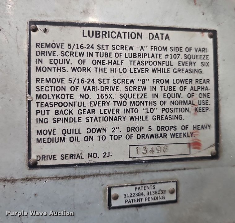 image for item DO2881 Bridgeport 44641  milling machine