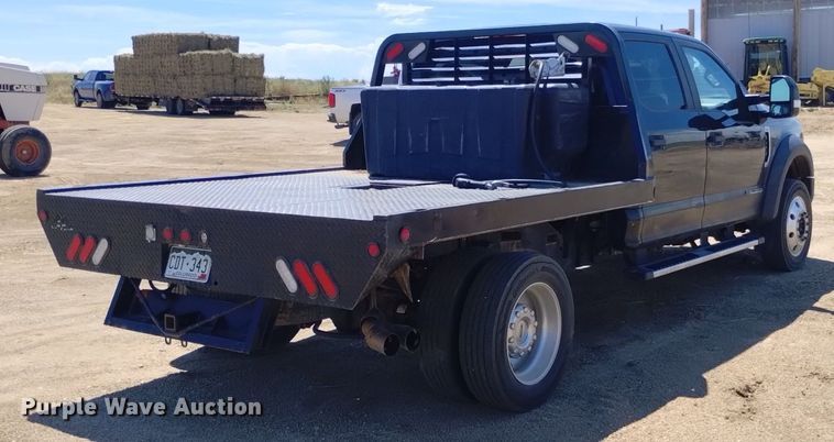 image for item DP3322 2018 Ford F450 Super Duty  Crew Cab flatbed truck