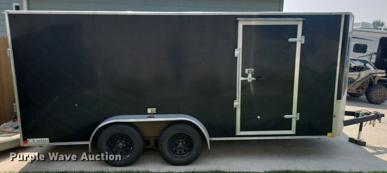 image for item DQ7493 2015 H&H TC 16 2  enclosed cargo trailer
