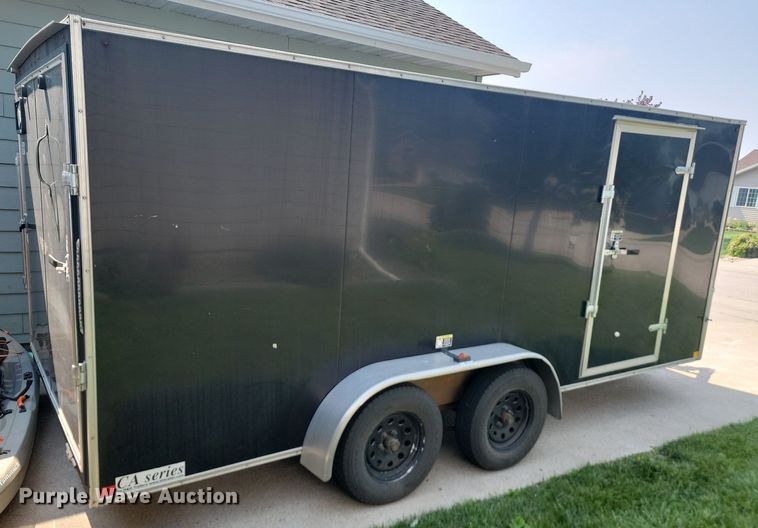 image for item DQ7493 2015 H&H TC 16 2  enclosed cargo trailer