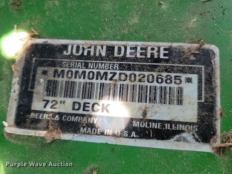 image for item DQ7511 John Deere 997 Z-Trak  ZTR lawn mower