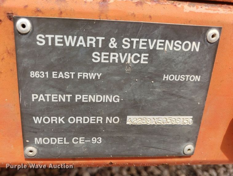 image for item IP9300 Stewart and Stevenson CE93  reel trailer