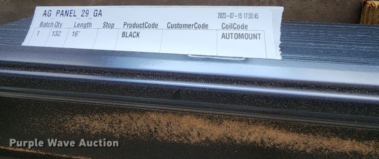 image for item KC9659 (132) sheets of Doerkson Metal Components metal siding/roofing