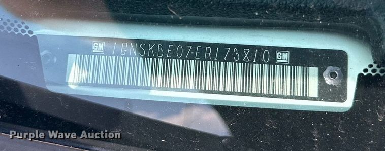 image for item KM9856 2014 Chevy Tahoe  SUV