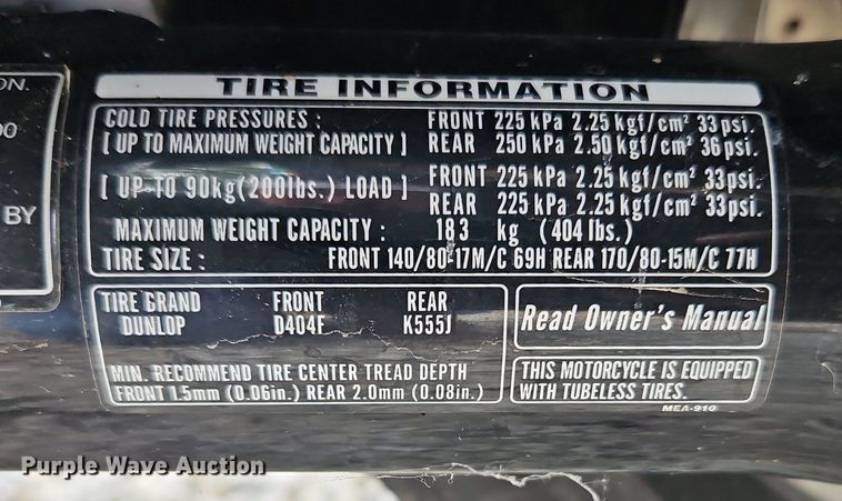 image for item LM9086 2005 Honda VTX1300R  motorcycle