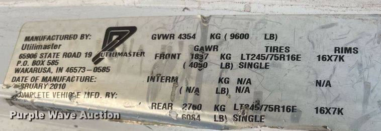 image for item LS9350 2010 Ford E350 Super Duty  utility van