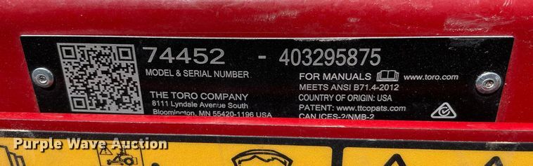 image for item LS9533 Toro Titan HD  ZTR lawn mower