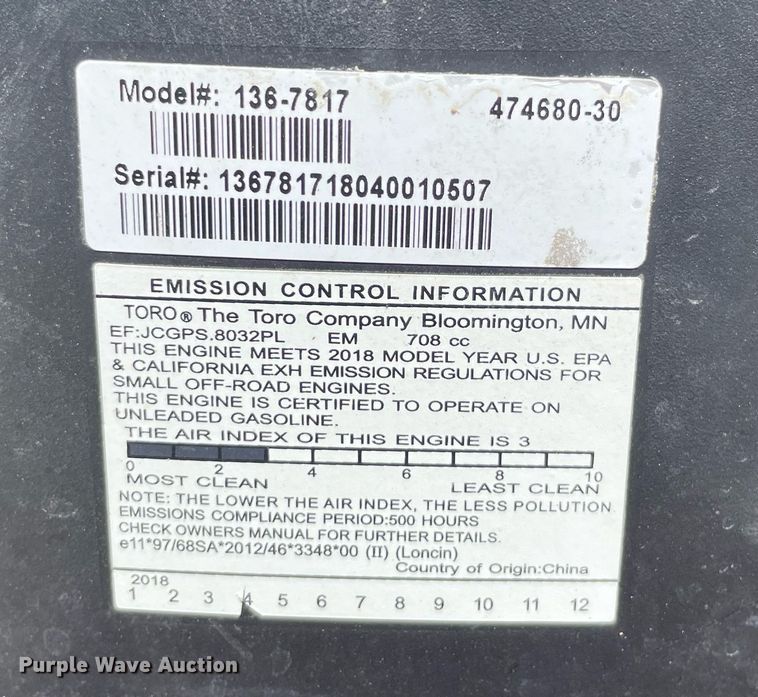 image for item LS9533 Toro Titan HD  ZTR lawn mower