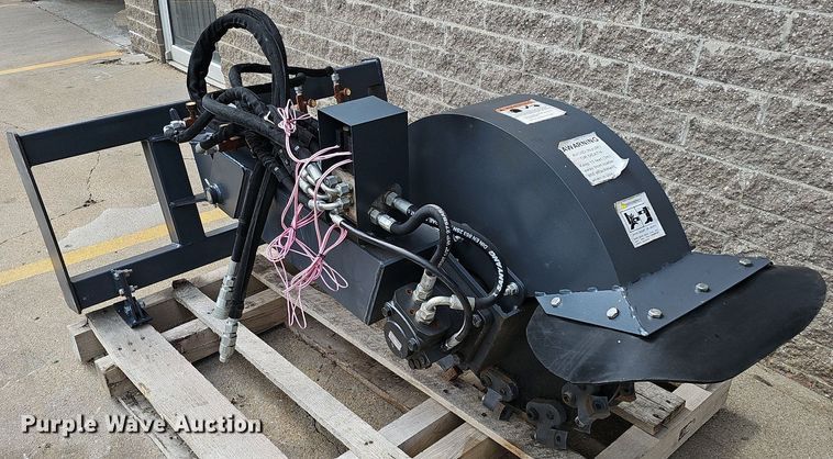 image for item MD9899 2022 Handy Attachments HSSG24X  skid steer stump grinder