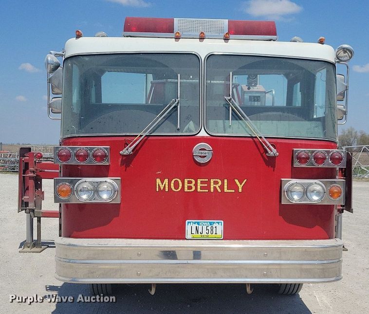 image for item MO9718 1984 Sutphen TS-1004  aerial platform fire truck