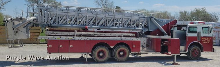 image for item MO9718 1984 Sutphen TS-1004  aerial platform fire truck