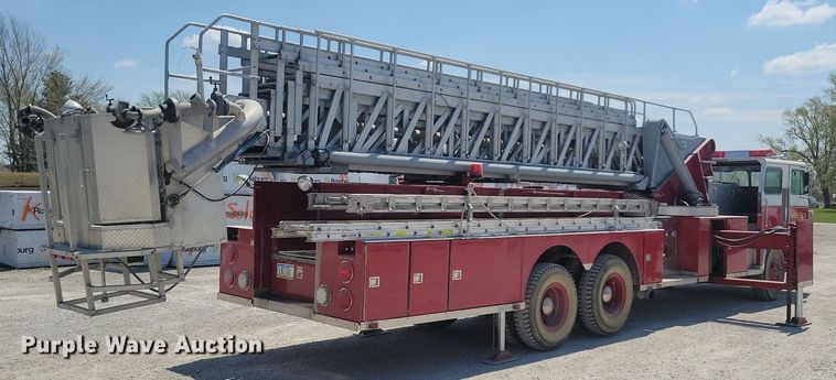 image for item MO9718 1984 Sutphen TS-1004  aerial platform fire truck