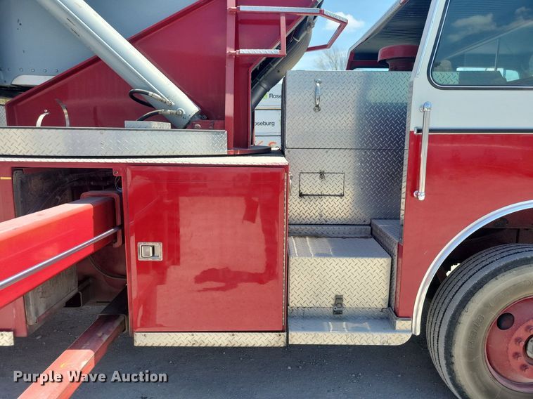 image for item MO9718 1984 Sutphen TS-1004  aerial platform fire truck