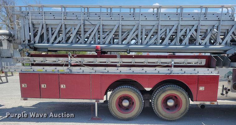 image for item MO9718 1984 Sutphen TS-1004  aerial platform fire truck