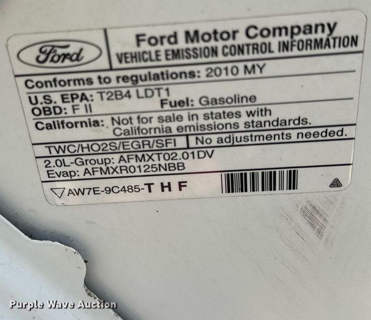 image for item MQ9296 2010 Ford Transit Connect  van