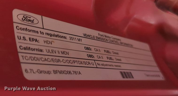 image for item MY9488 2011  Ford F250 Super Duty  Crew Cab pickup truck