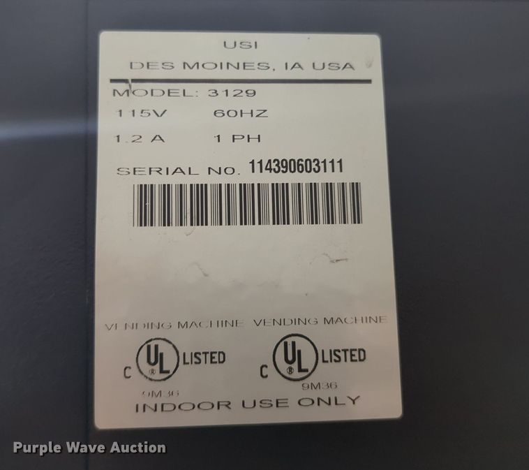 image for item MY9802 USI 3129  vending machine