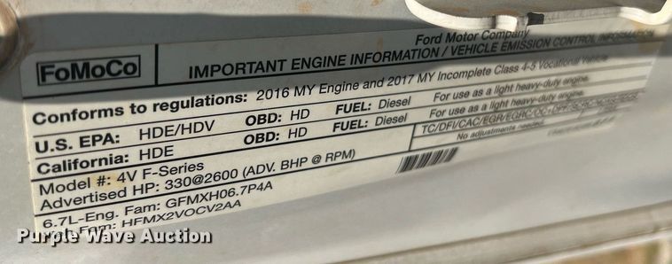 image for item NA9011 2017 Ford F450 Super Duty XL  flatbed truck