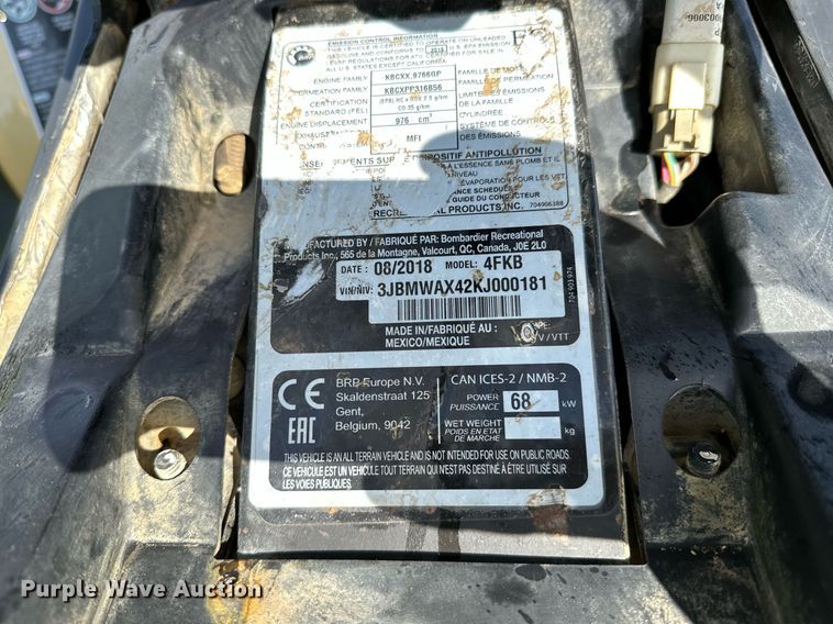 image for item OC9097 2019 Can-Am Renegade XMR  ATV