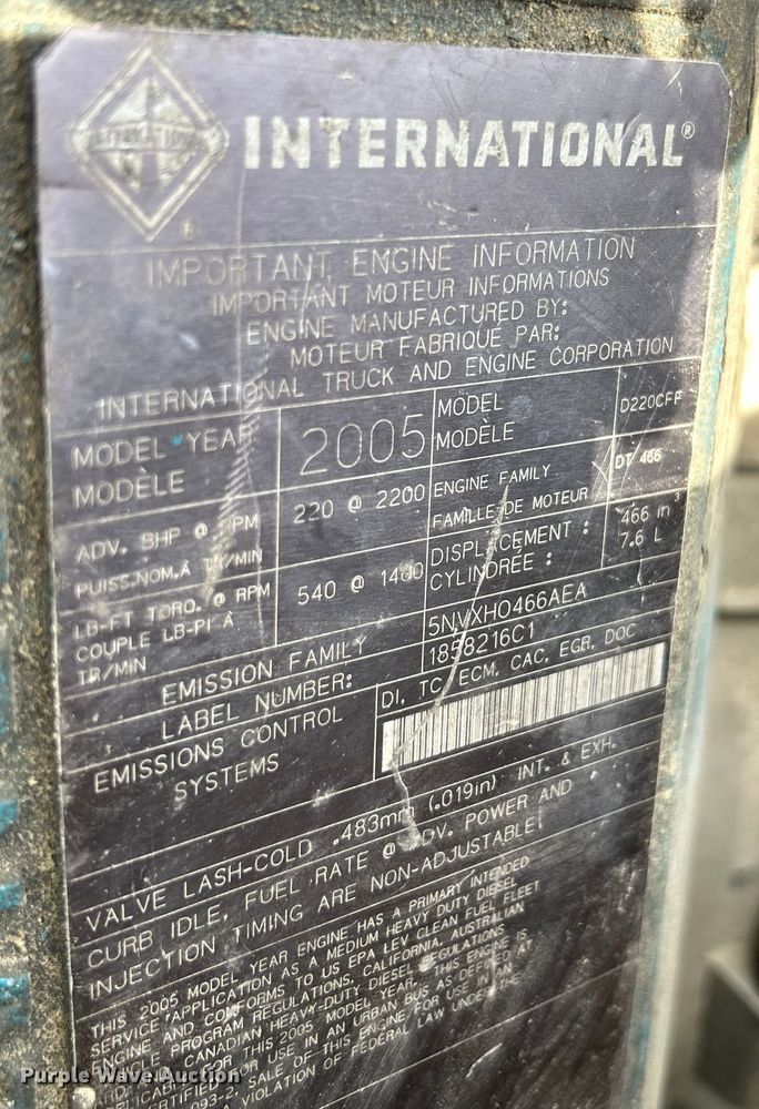 image for item OK9654 2006 International 4300  box truck