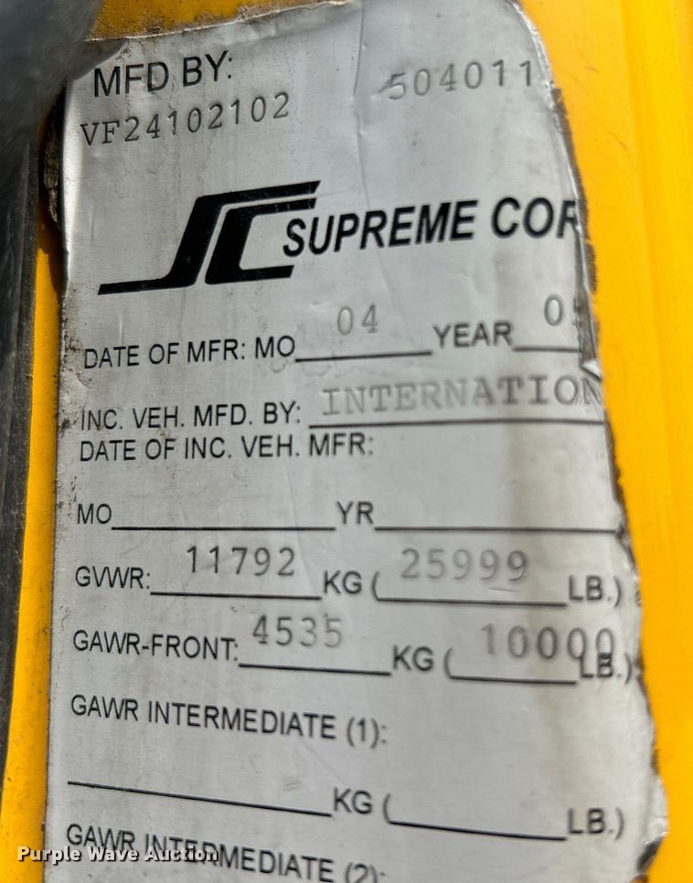 image for item OK9654 2006 International 4300  box truck