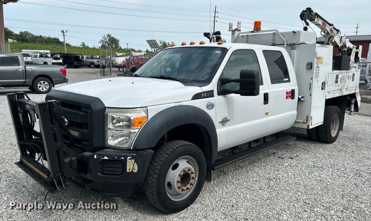 image for item OK9663 2012 Ford F550 Super Duty  Crew Cab crane truck