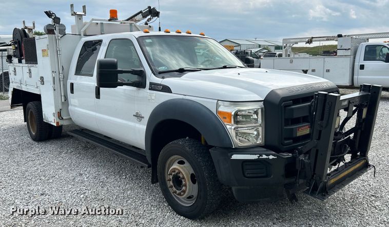 image for item OK9663 2012 Ford F550 Super Duty  Crew Cab crane truck