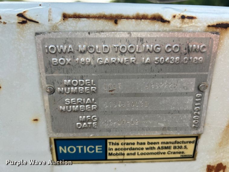 image for item OK9663 2012 Ford F550 Super Duty  Crew Cab crane truck