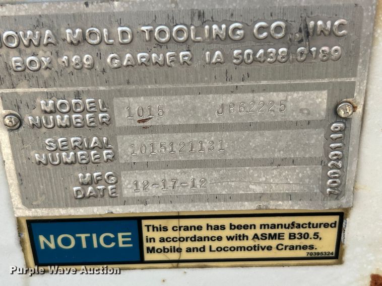 image for item OK9663 2012 Ford F550 Super Duty  Crew Cab crane truck