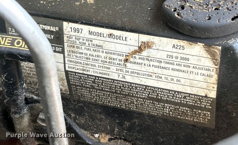 image for item OK9672 1997 Ford F450 Super Duty  flatbed truck