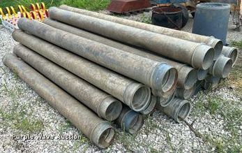 image for item OK9676 (24) 10'L x 8" diameter vacuum pipes