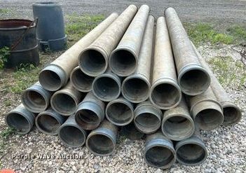 image for item OK9676 (24) 10'L x 8" diameter vacuum pipes