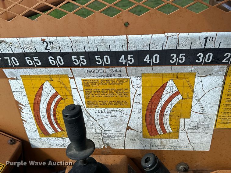 image for item AF9631 1995 Lull 644 Highlander II  telehandler