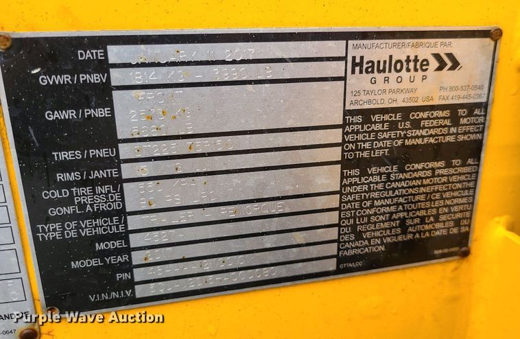 image for item BR9753 2017 Haulotte 4527A  boom lift