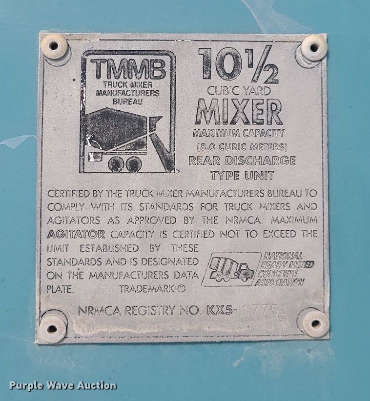 image for item DC6011 1999 Sterling L-Line  ready mix truck