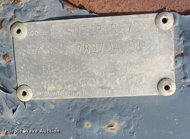 image for item DC6013 Bobcat  72"W skid steer sweeper