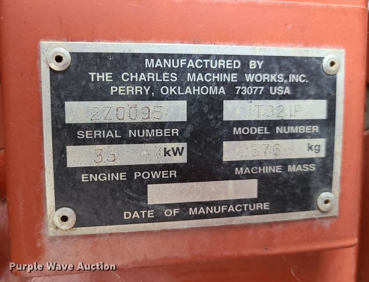 image for item DC6021 2005 Ditch Witch JT921  directional boring unit