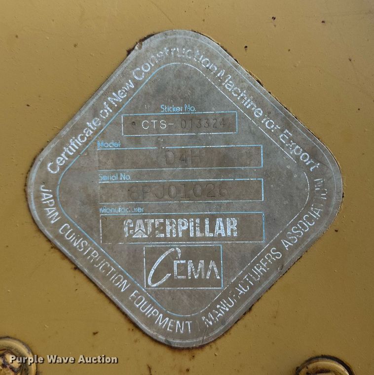 image for item DH8575 1995 Caterpillar D4XL  dozer