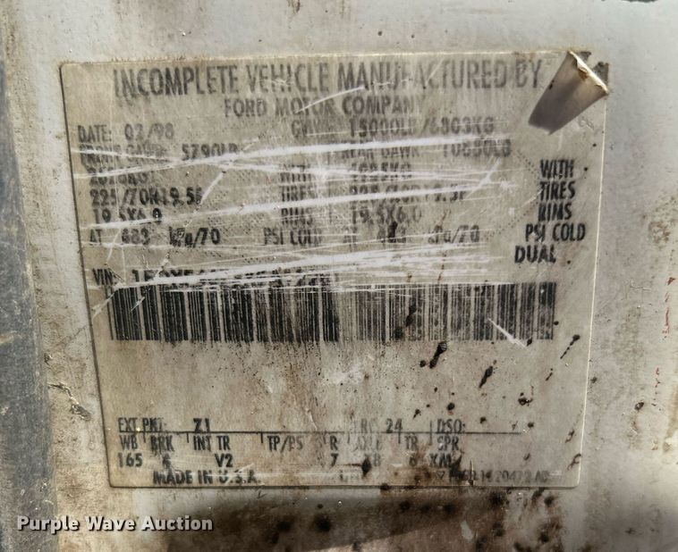 image for item DI7900 1999 Ford F450 Super Duty  utility / service truck