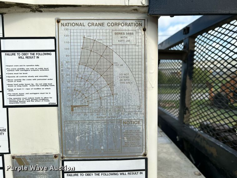 image for item DI7904 1990 Ford F800  crane truck